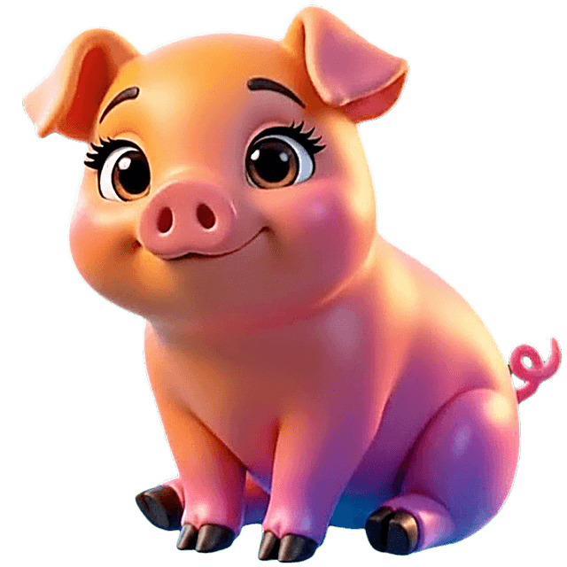 Penny, the MemoryBank piggy mascot